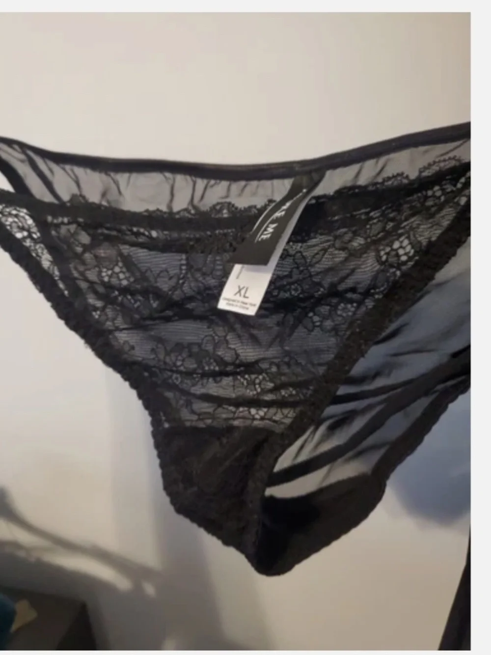 AM Mesh CHEEKINI Panties String Emerald Green